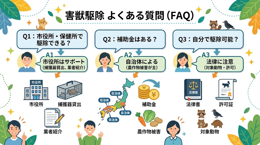 害獣駆除に関するよくある質問