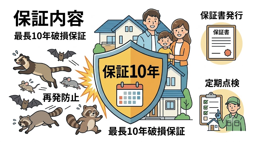 害獣プロテックの保証内容と適用範囲