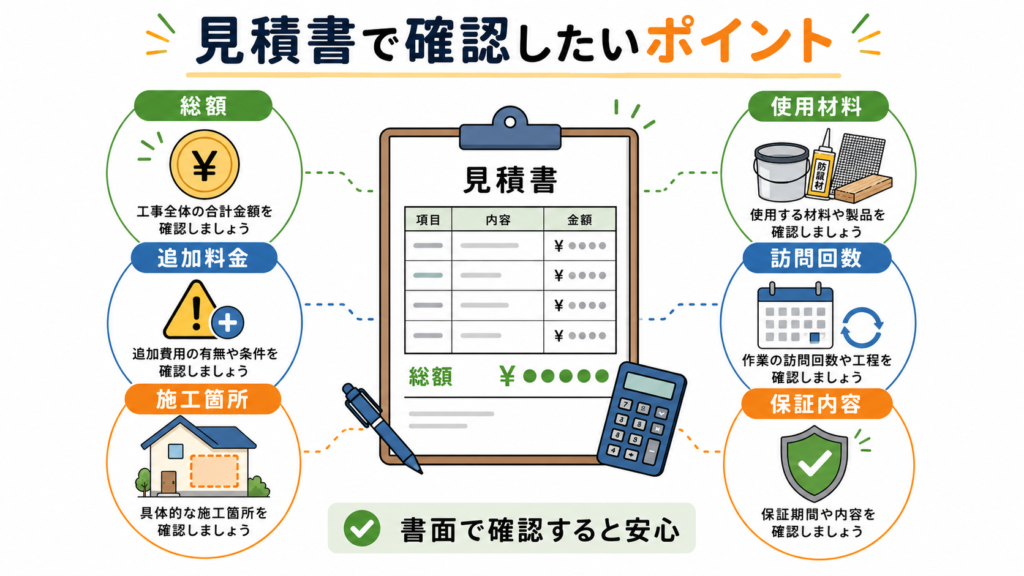 ネズミ駆除費用の内訳となる調査・捕獲・薬剤・封鎖・清掃消毒・再訪問の図